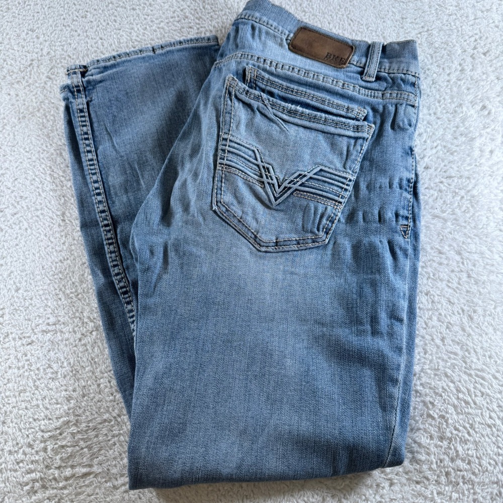 BKE Alec Jeans Mens 36x30 Light Wash Excellent Straight Leg ABP5135